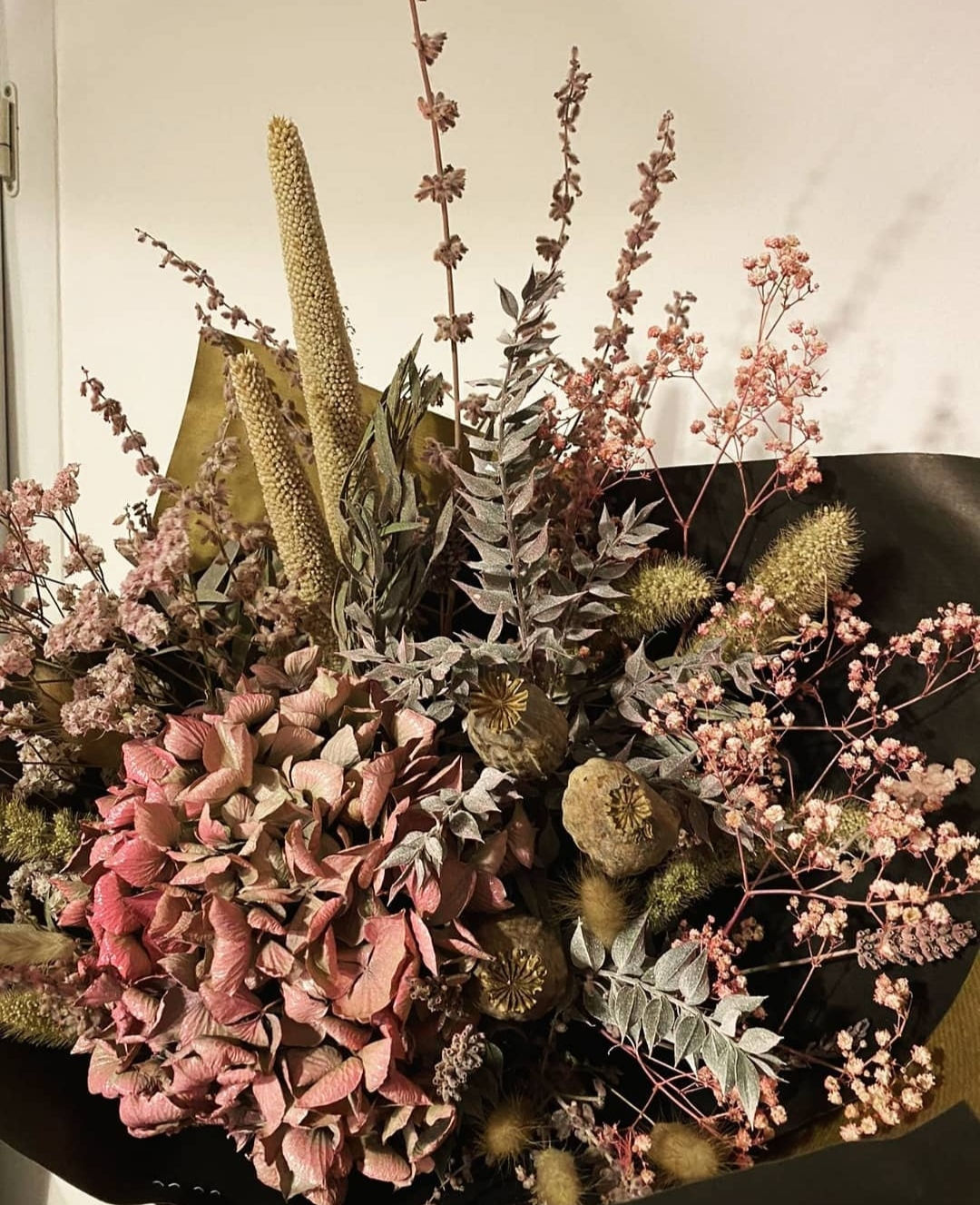 Bouquet de fleurs séchées