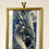 Thumbnail: Framed diamond painting of a majestic blue and white dragon, full moon.