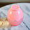 Thumbnail: Pink egg cup with lid tilted view