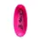 Thumbnail: Bright pink oval dish with butterfly design. Neon Pink Butterfly Fairy Storage Dish.