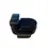 Thumbnail: Mini Black toilet with lid on, side view