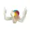 Thumbnail: White fingers holding up a colorful head ornament, Funny Fingers Octopus Ring Holder Ornaments