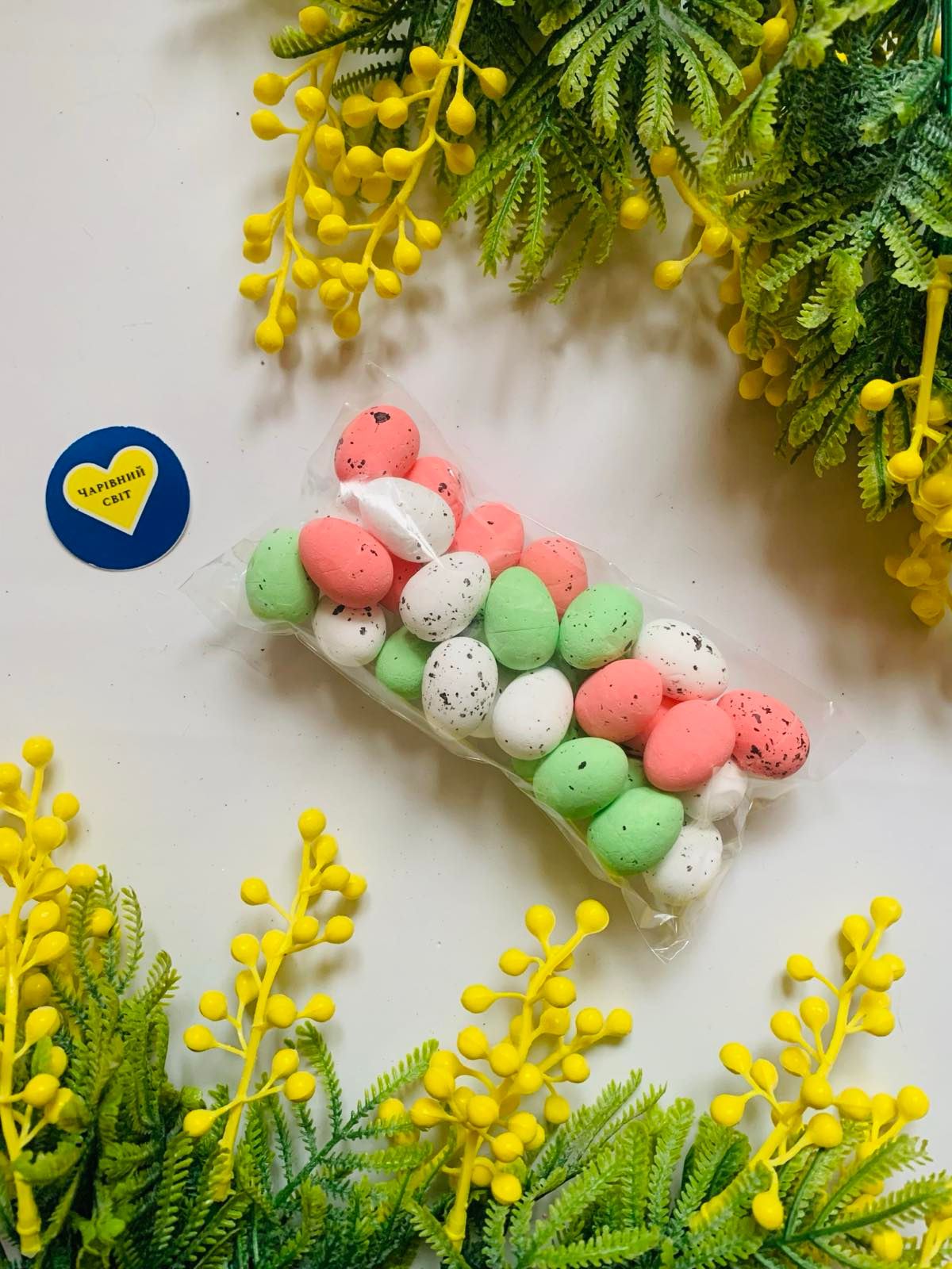 Набір яйця30шт  перепелині розмір 2.5см