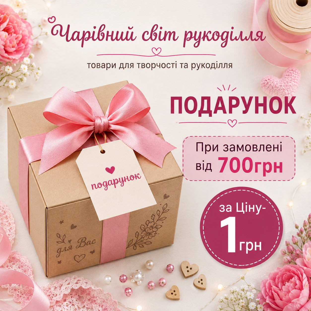 Хочу отримати  подарунок, Якщо  замовлення складає не менш 700грн