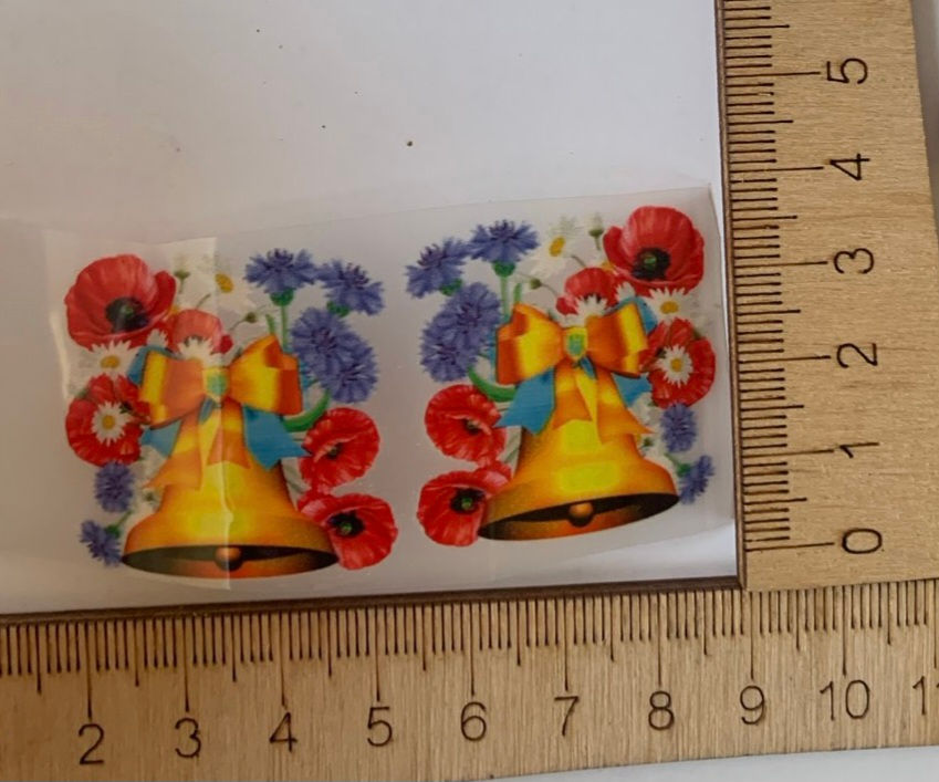 Прев'ю: Термоналіпка 2шт Дзвінок з українськими квітами