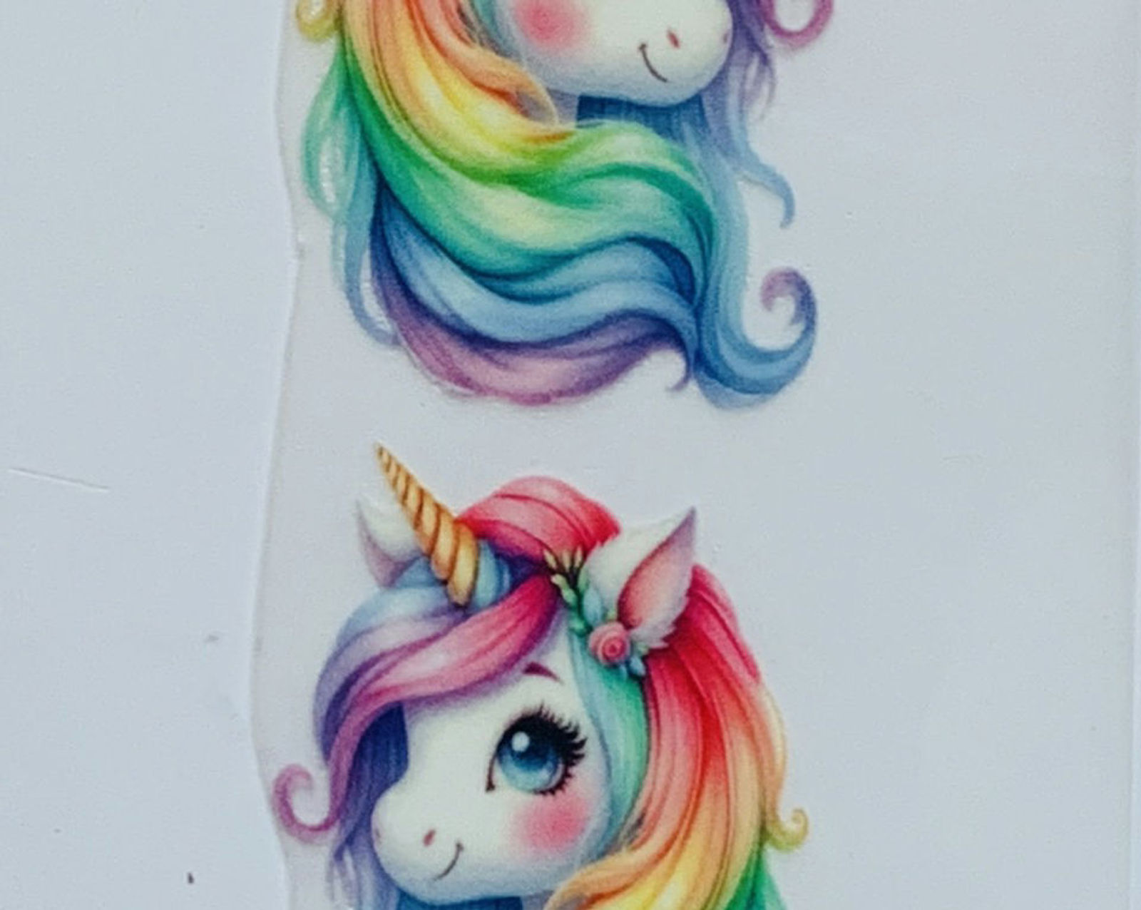 Термоналіпка 2шт  Едінорог ,для стрічки 4см 