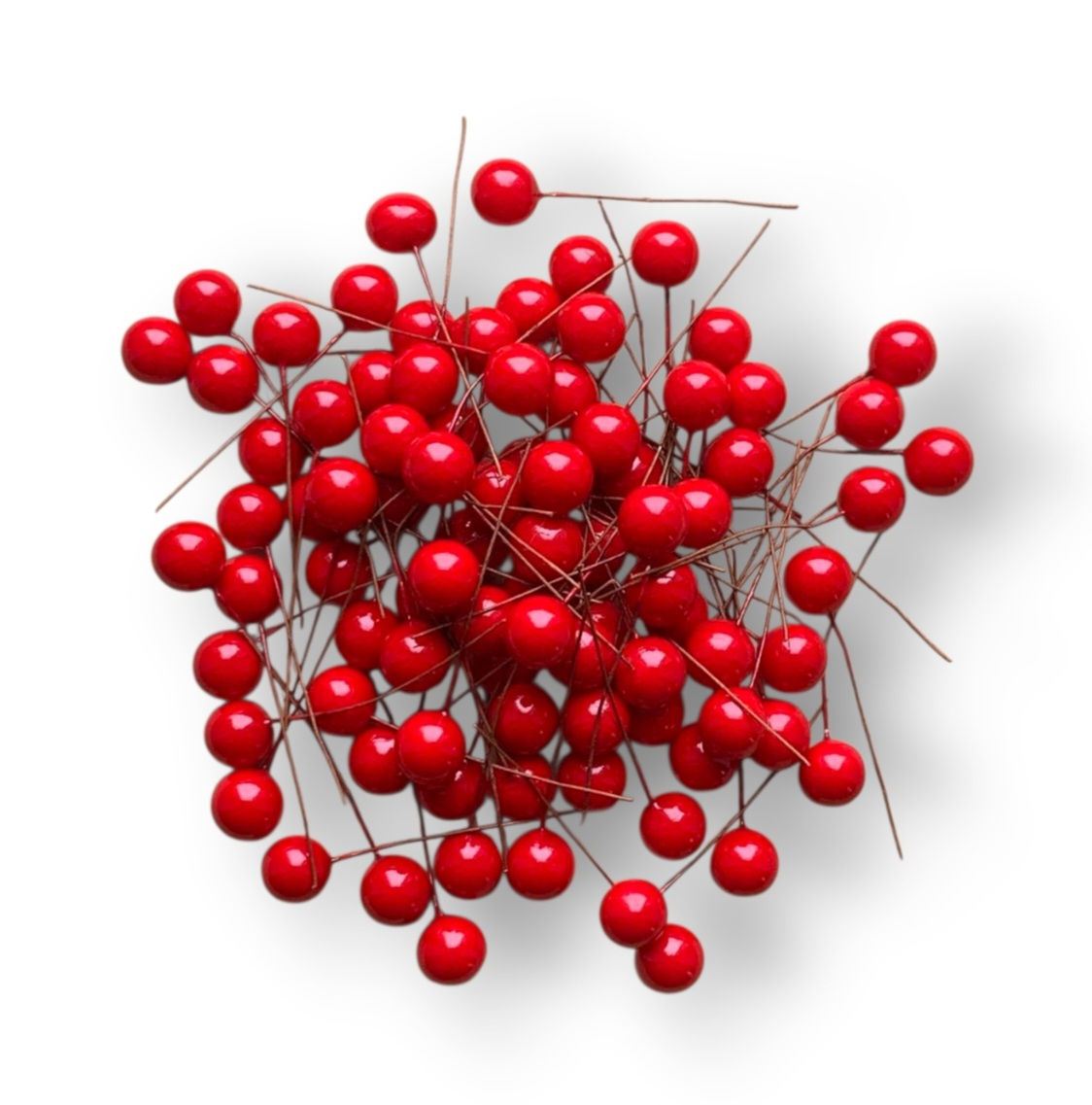 Калина  10шт /розмір 1.2мм/ колір червоний