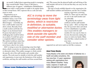 How Does Rehabilitating Employees Work?