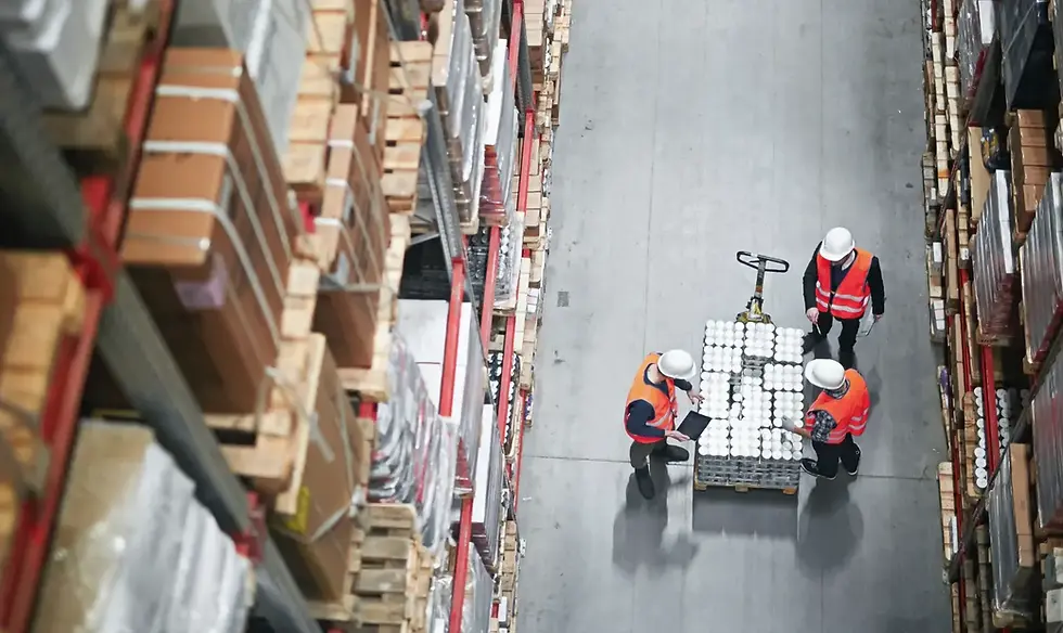 Warehouse Shelves from Above Workers.webp