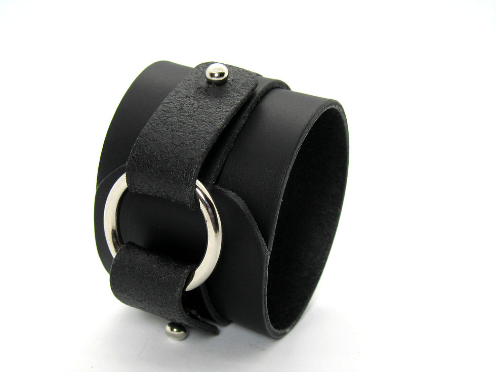 Thumbnail: Unisex leather cuff 