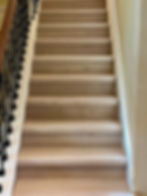 Custom hardwood stair installation in Boca Raton Florida residence