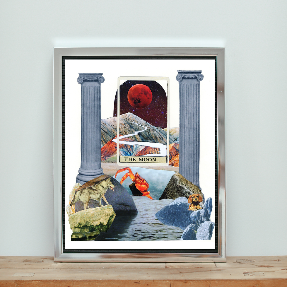 Thumbnail: The Moon Collage Print