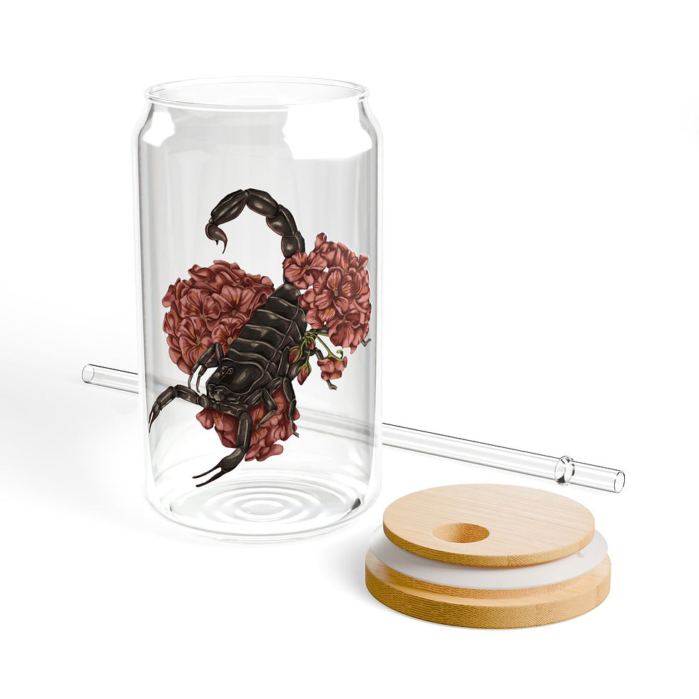 Thumbnail: Astrology Glass with Lid and Straw