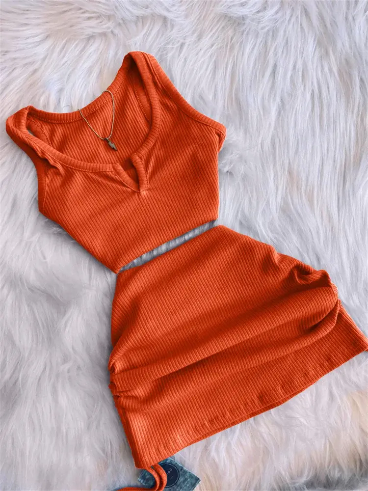 Thumbnail: 2 Piece Spring/Summer Set — Mini Skirt & Crop Top