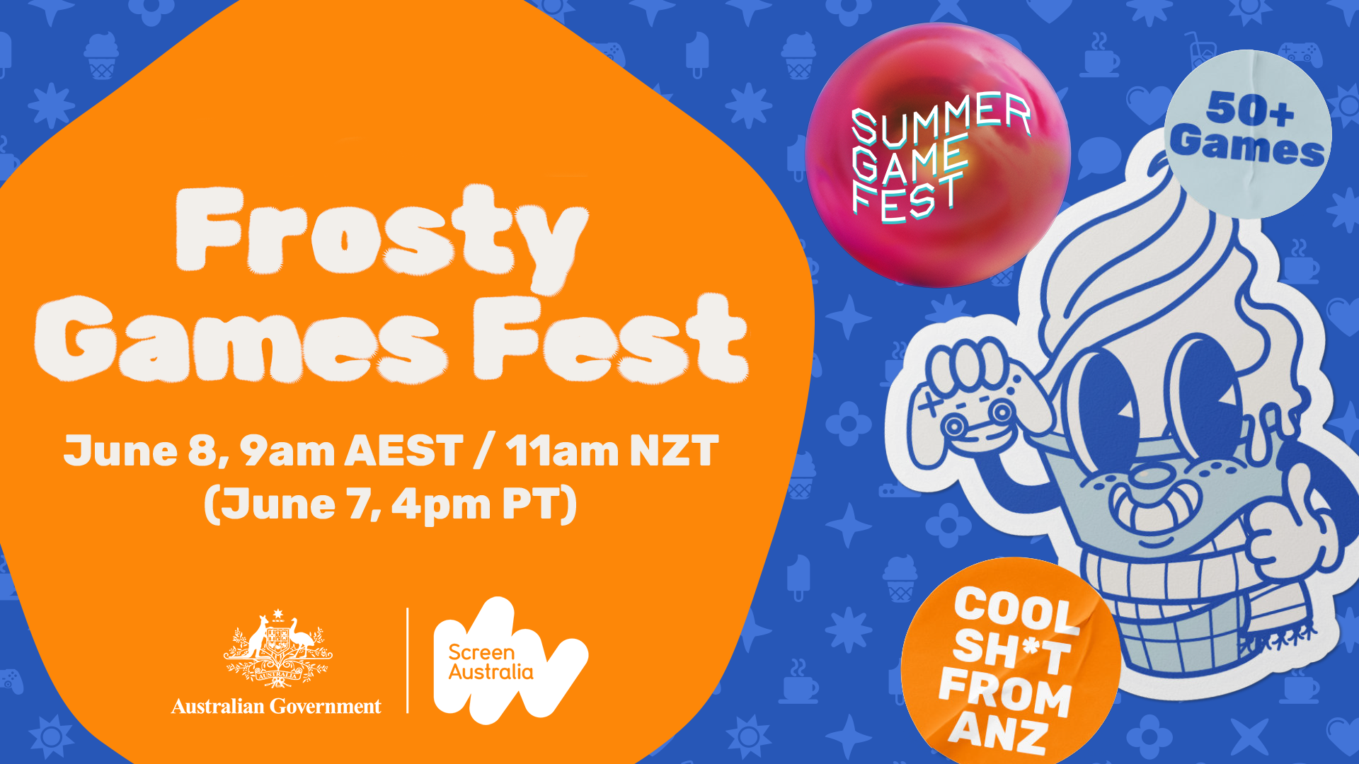 Frosty Games Fest key art.