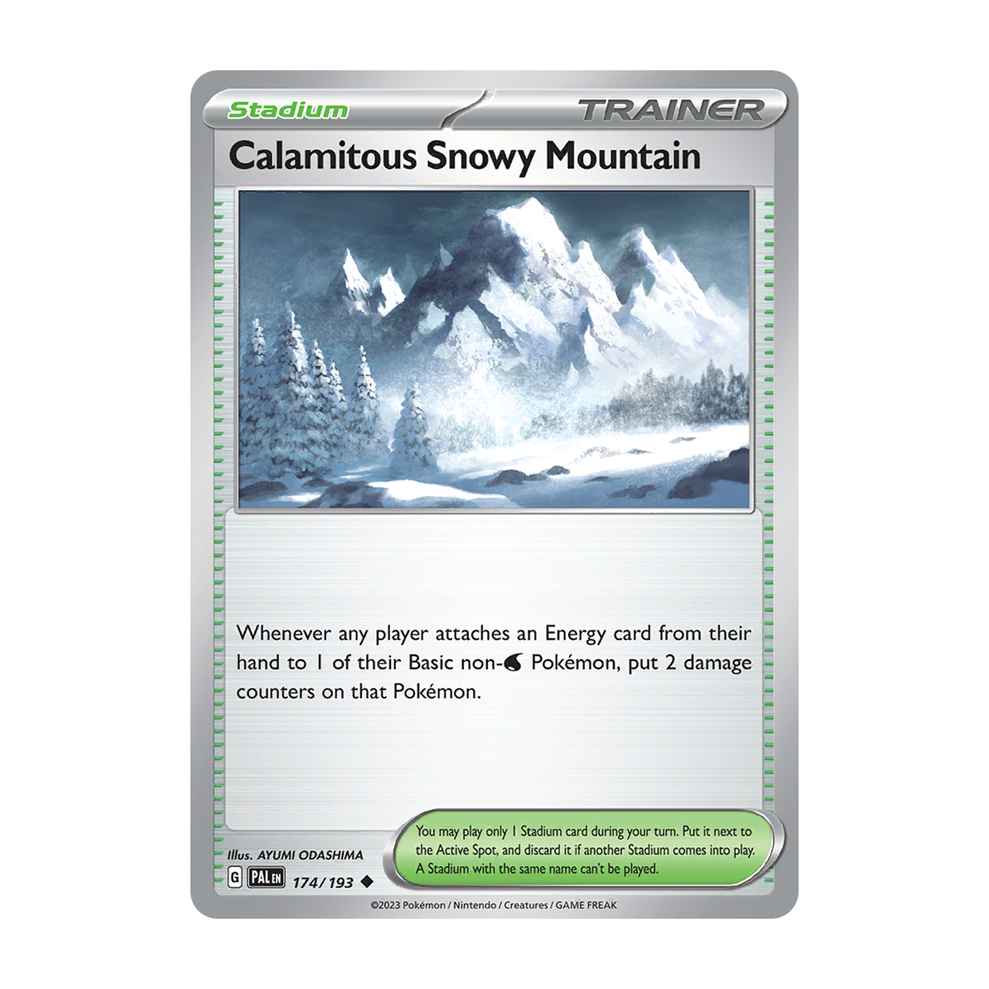 calamitous snowy mountains - paldea evolved 174/193