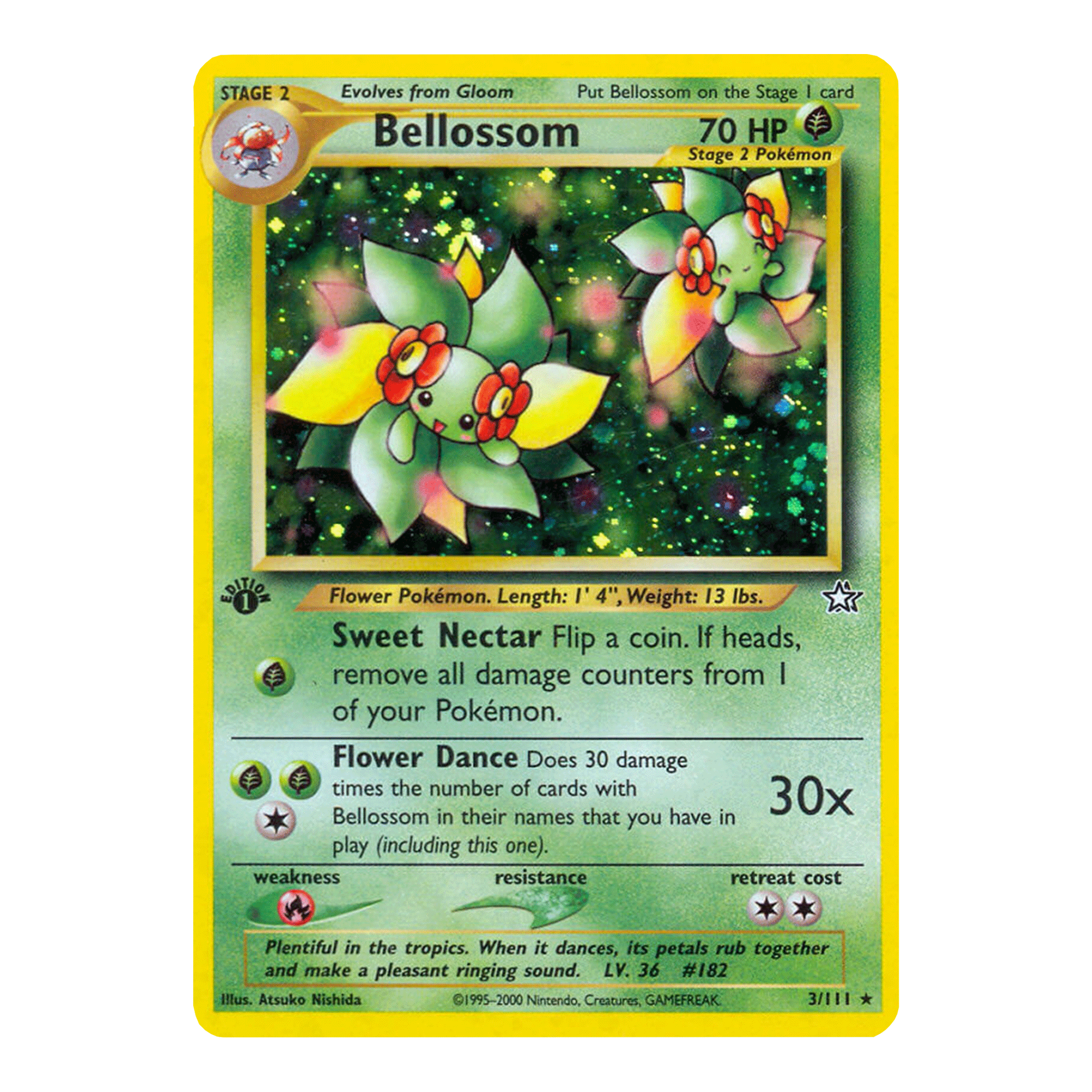 bellossom holo - neo genesis 3/111