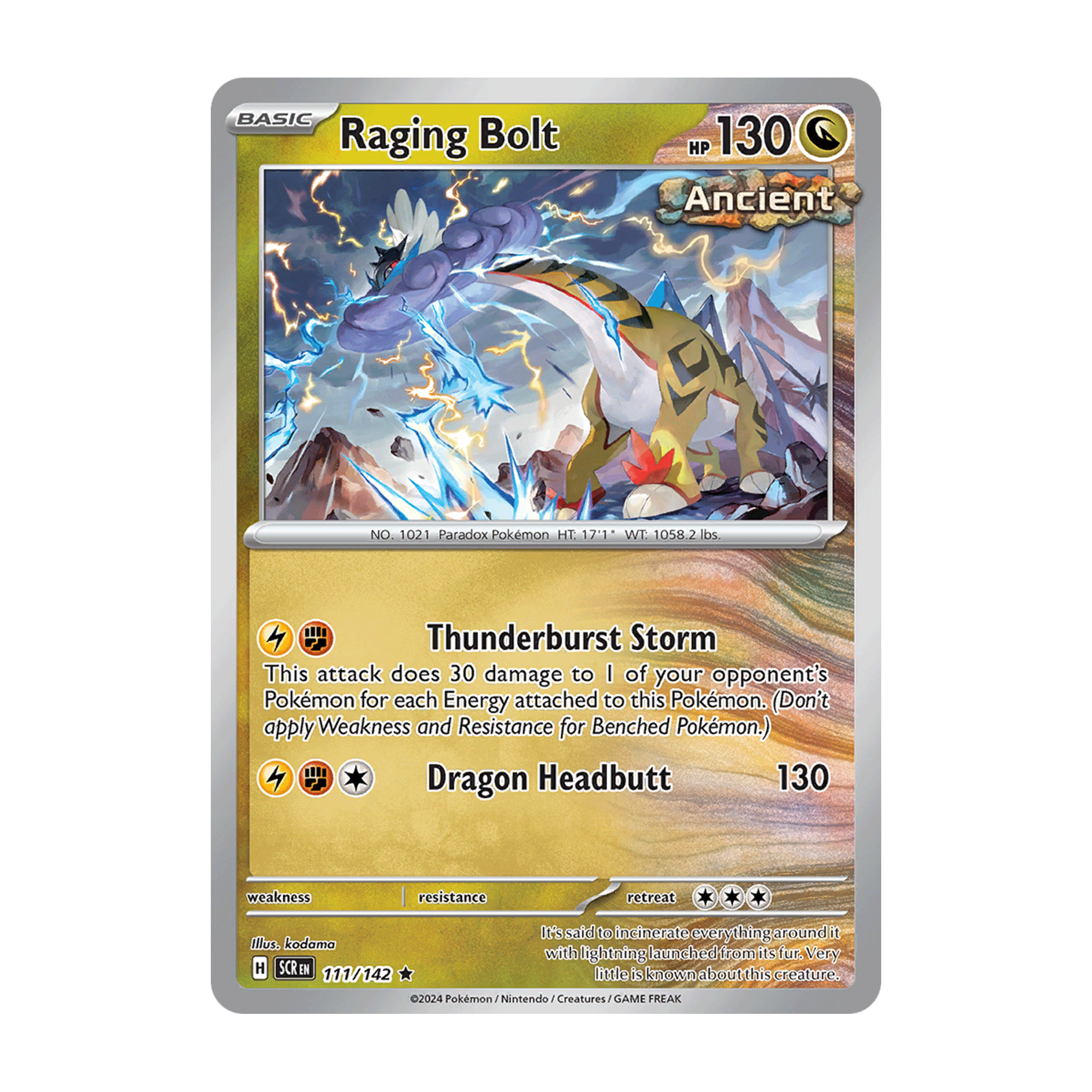 raging bolt holo - Stellar Crown 111/142