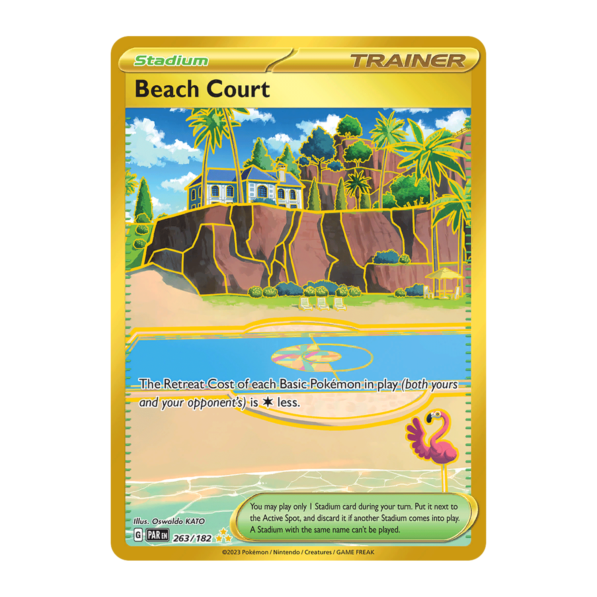 beach court hyper rare - Paradox Rift 263/182
