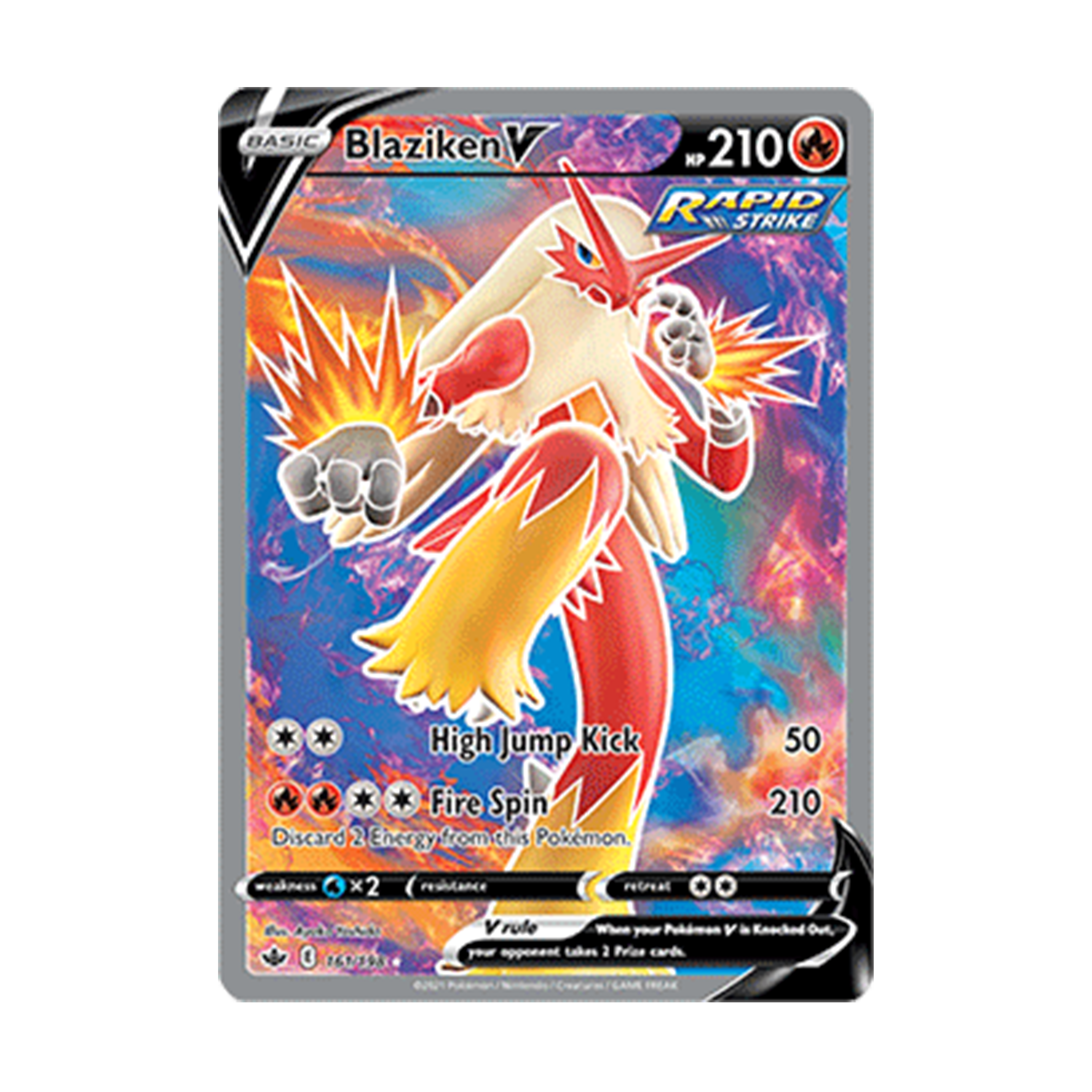 blaziken v full art - chilling reign 161/198