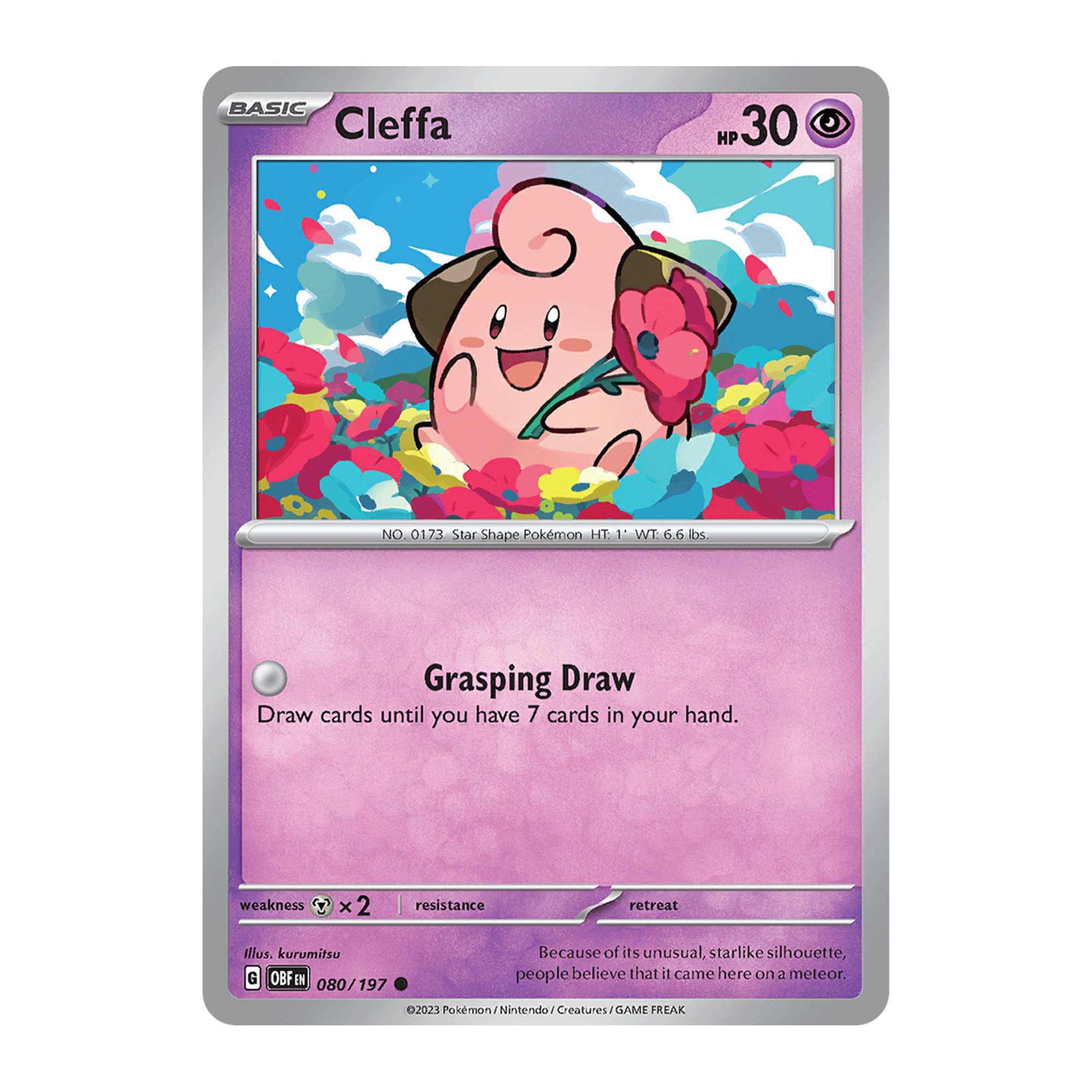 cleffa - obsidian flames 080/197