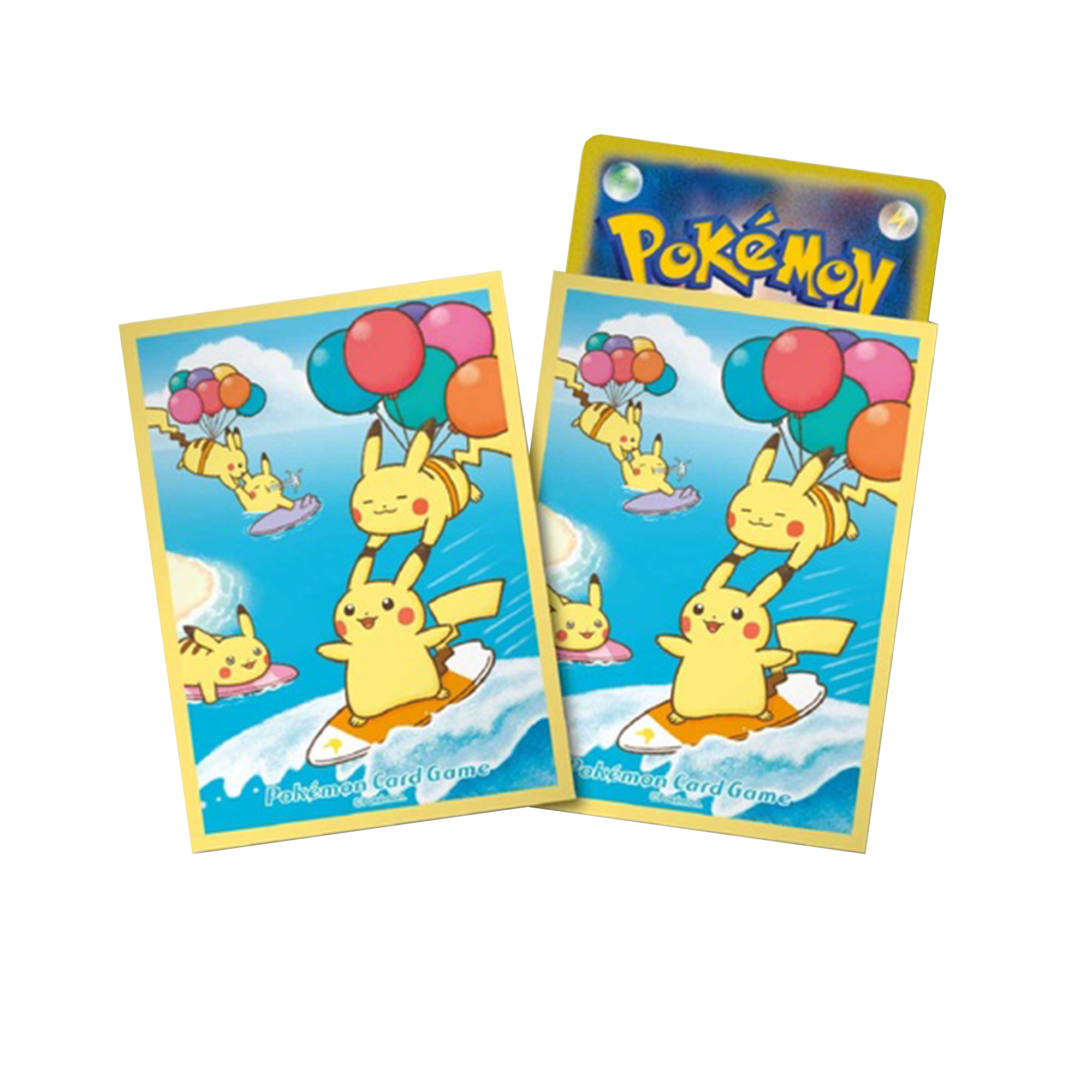 Surfing & Flying Pikachu TCG Deck Sleeves