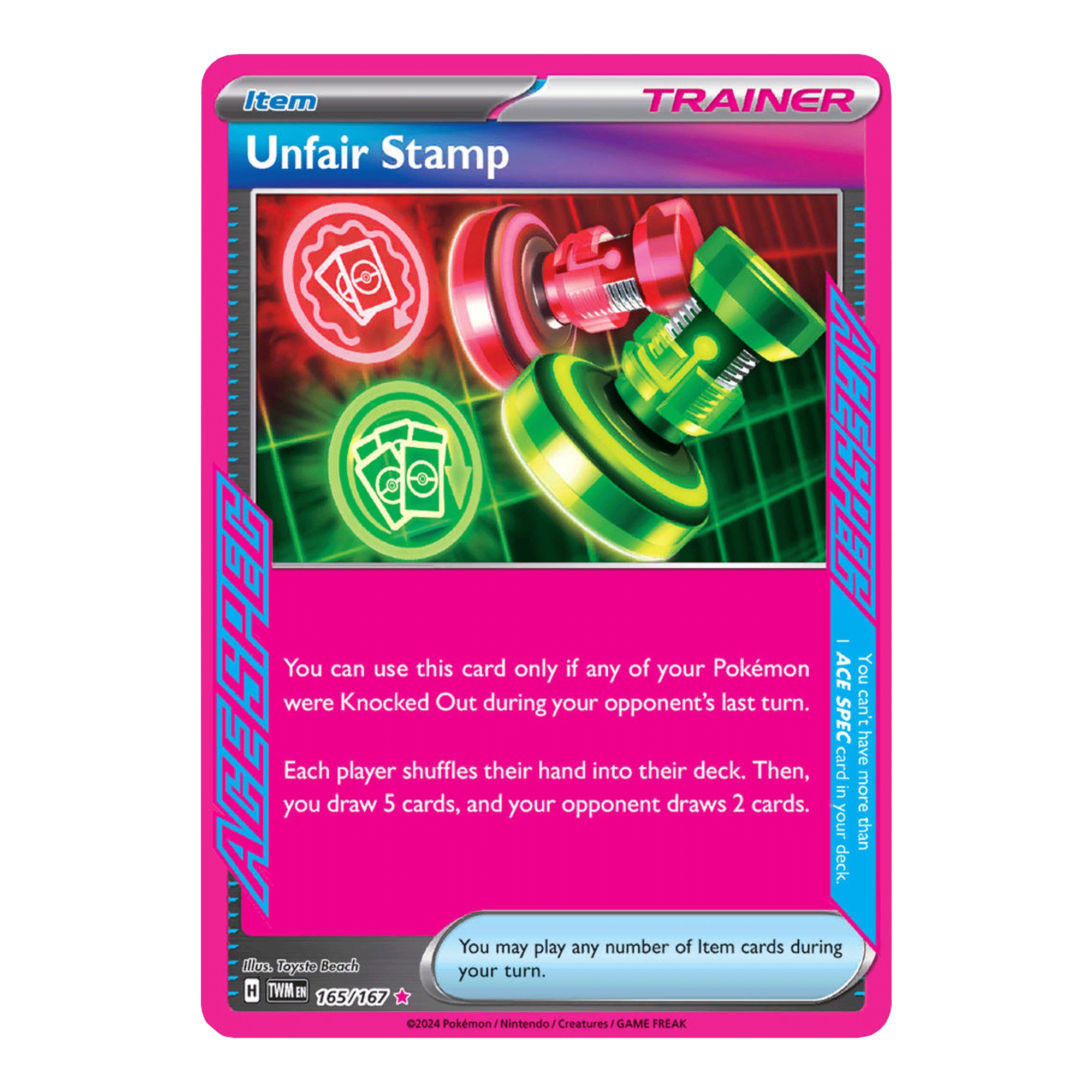 unfair stamp ace spec - twilight masquerade 165/167