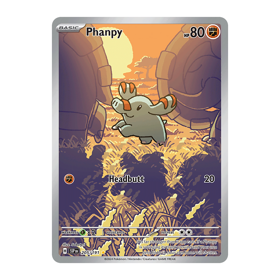 phanphy illustration rare - surging sparks 205/191