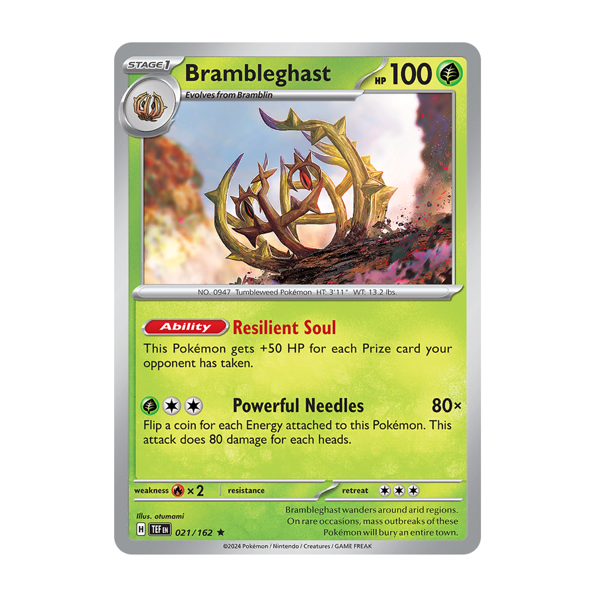 brambleghast holo - temporal forces 021/162