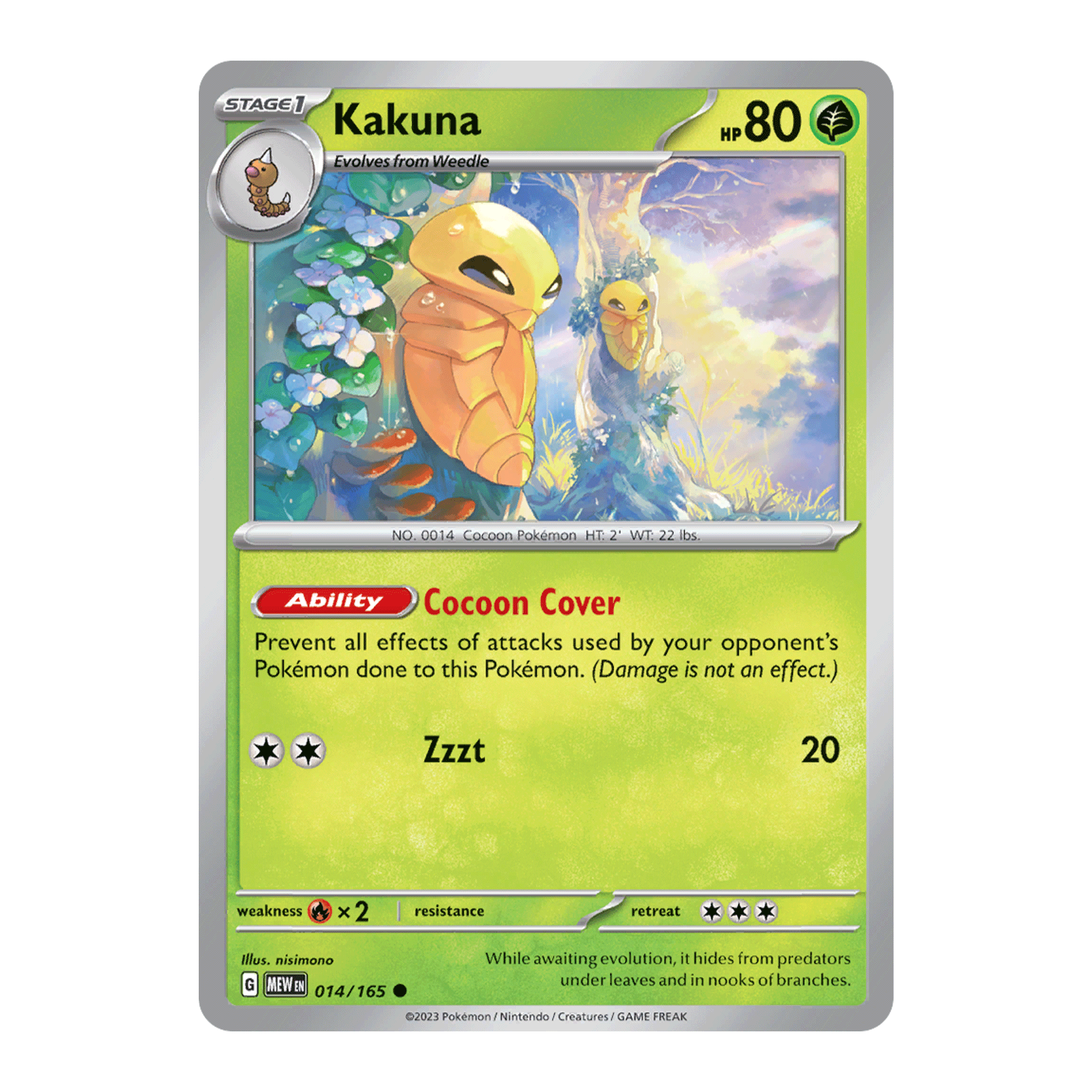 kakuna - pokemon 151 014/165
