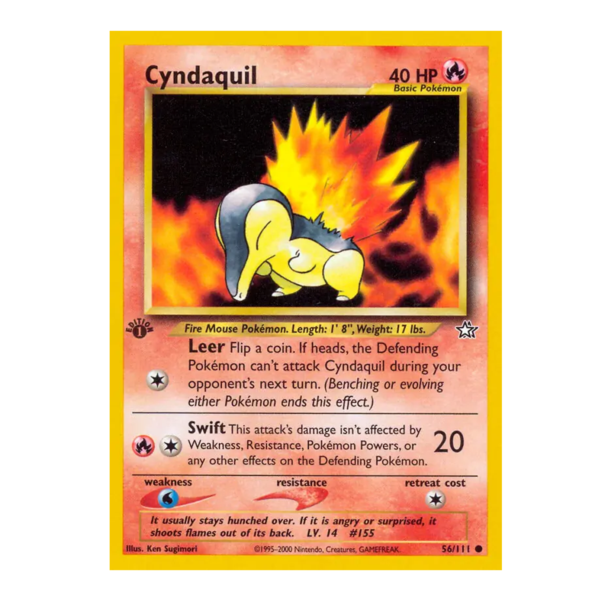 cyndaquil - neo genesis 56/111