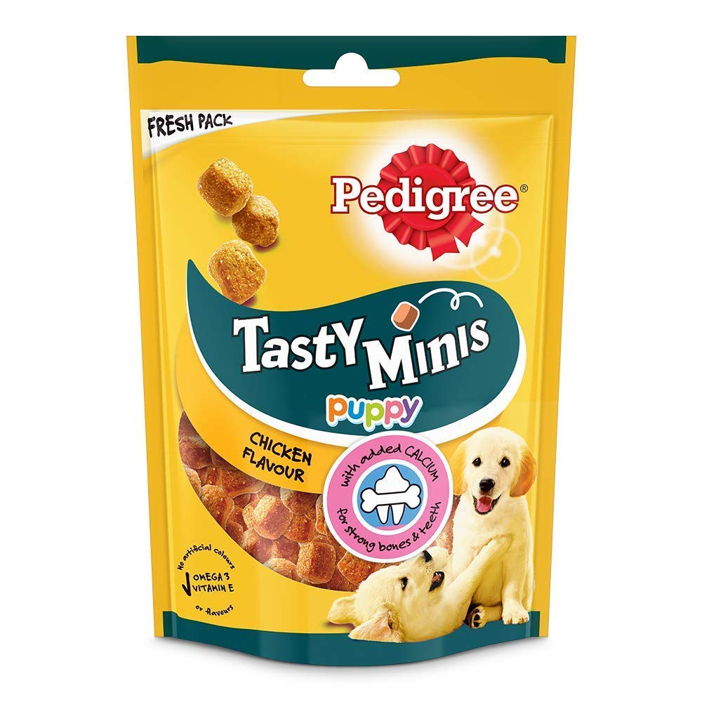 Pedigree Tasty Minis Puppy (4+ Months) Dog Treats, Chicken Flavour, 125 g