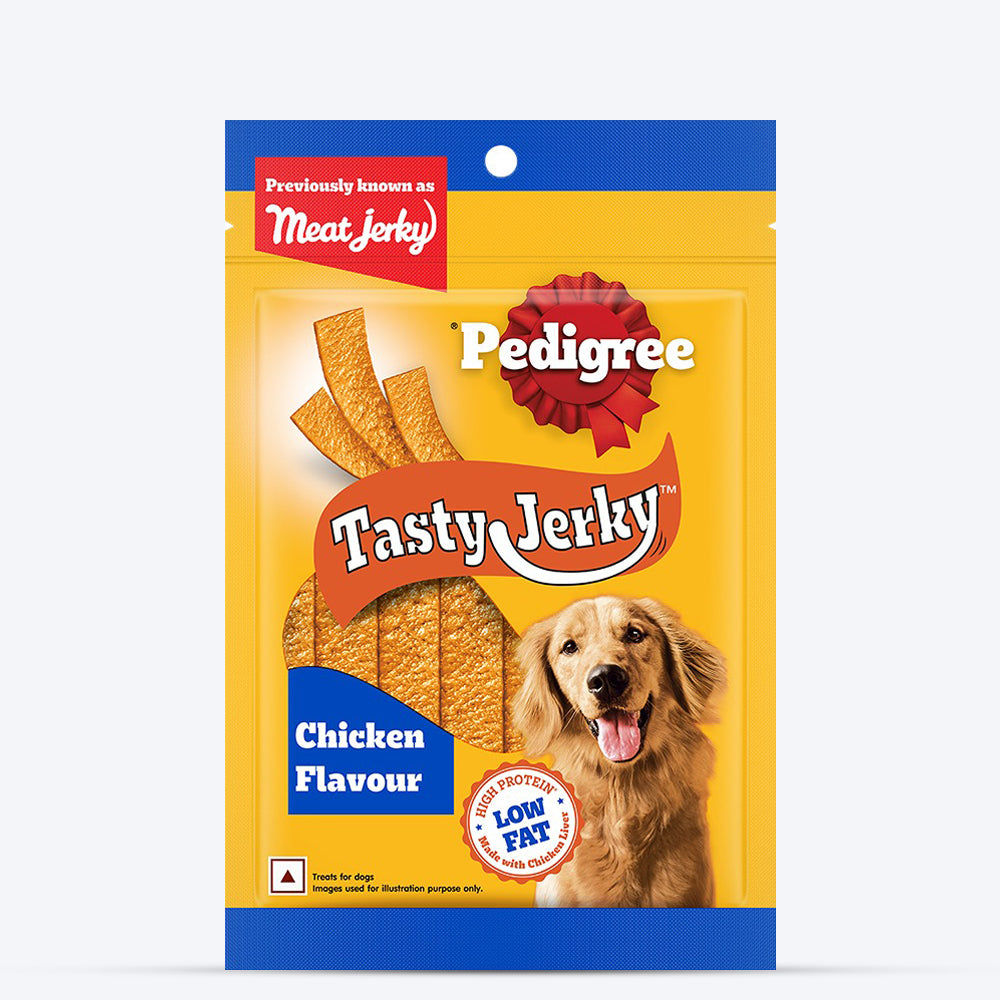 Pedigree Tasty Jerky Chicken Flavour Treat For Adult Dog - 170 g