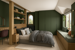Serene Green Bedroom Retreat