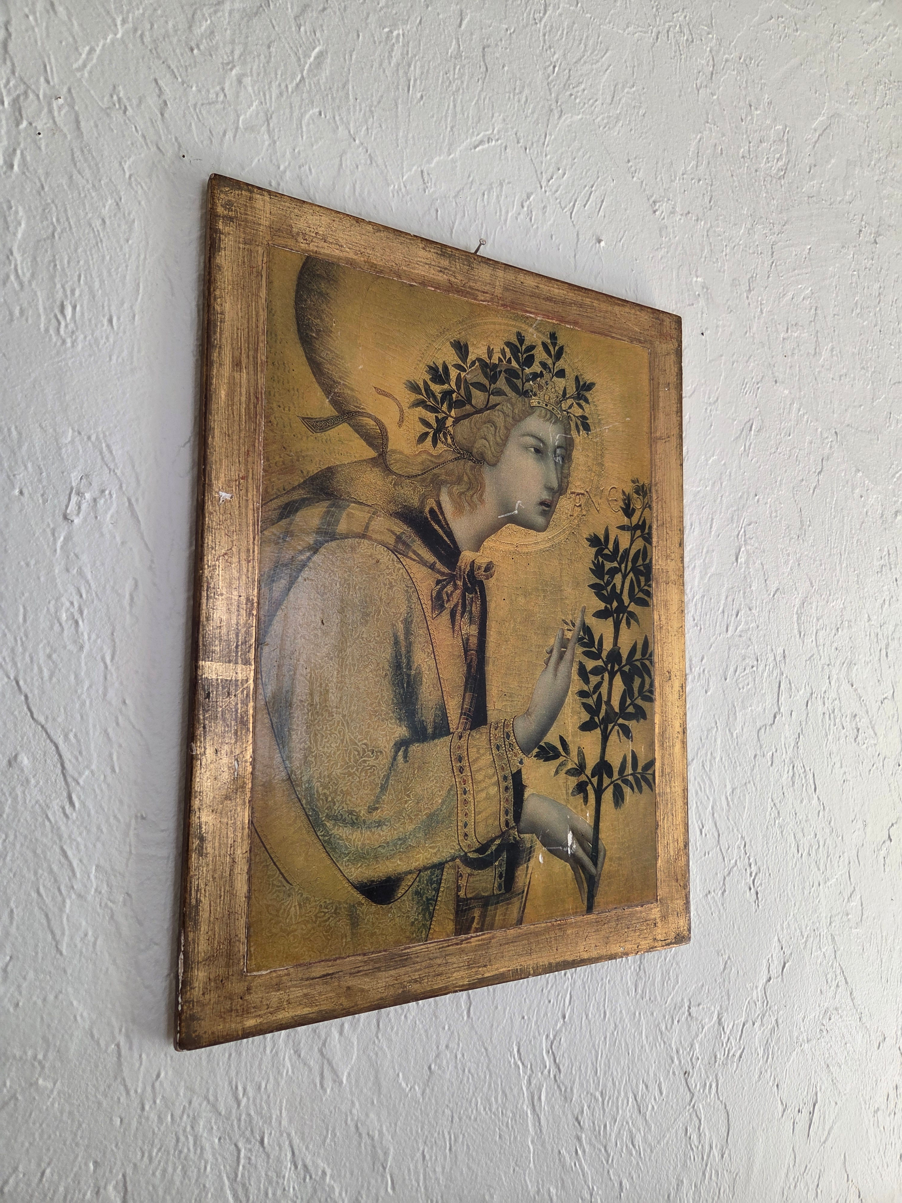 Vintage Framed Print: "Angel of the Annunciation"