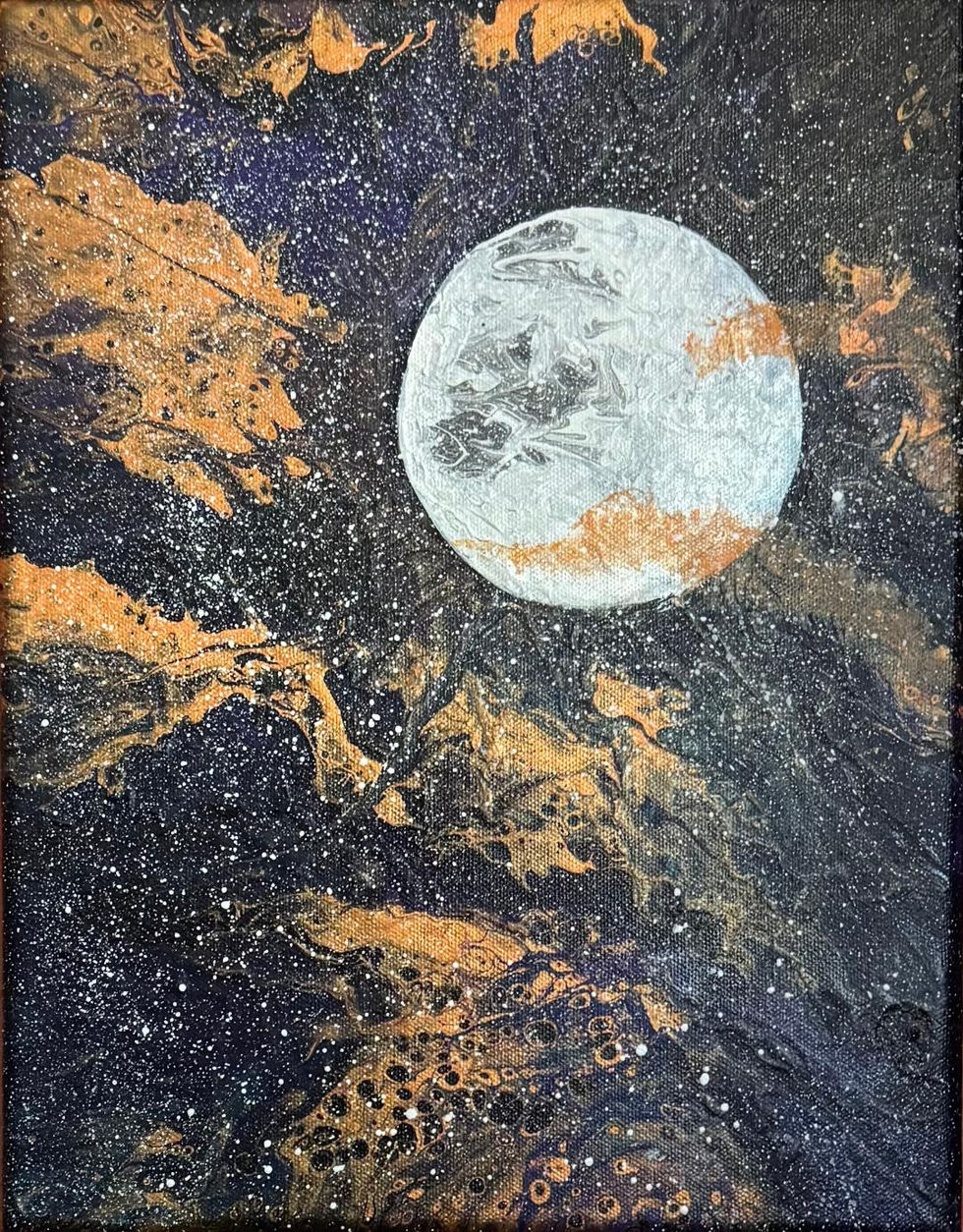 Moon with Orange