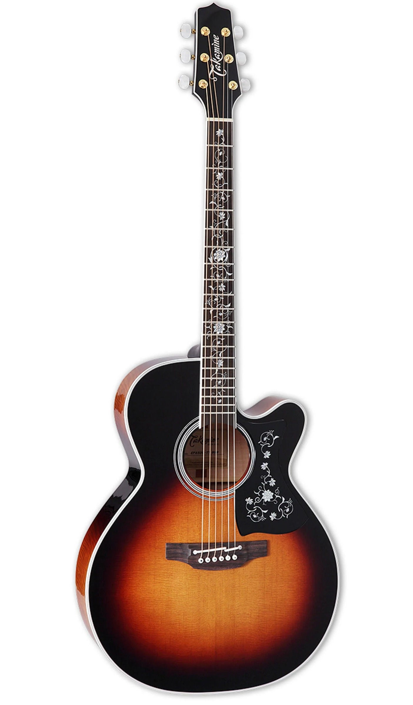 TAKAMINE THERMAL TOP SERIES NEX AC/EL GUITAR TRANSPARENT BLACK BURST FINISH