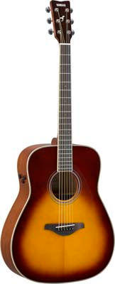 YAMAHA FG-TA TRANSACOUSTIC DREADNAUGHT GUITAR - BROWN SUNBURST