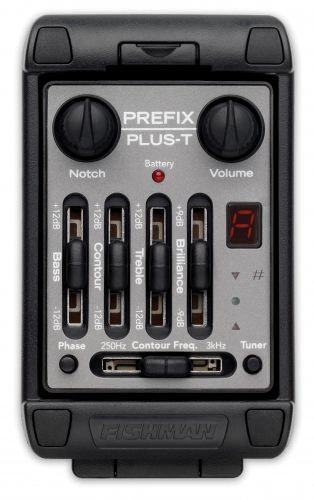 FISHMAN PREFIX PLUS-T ONBOARD PREAMP - WIDE FORMAT PICKUP