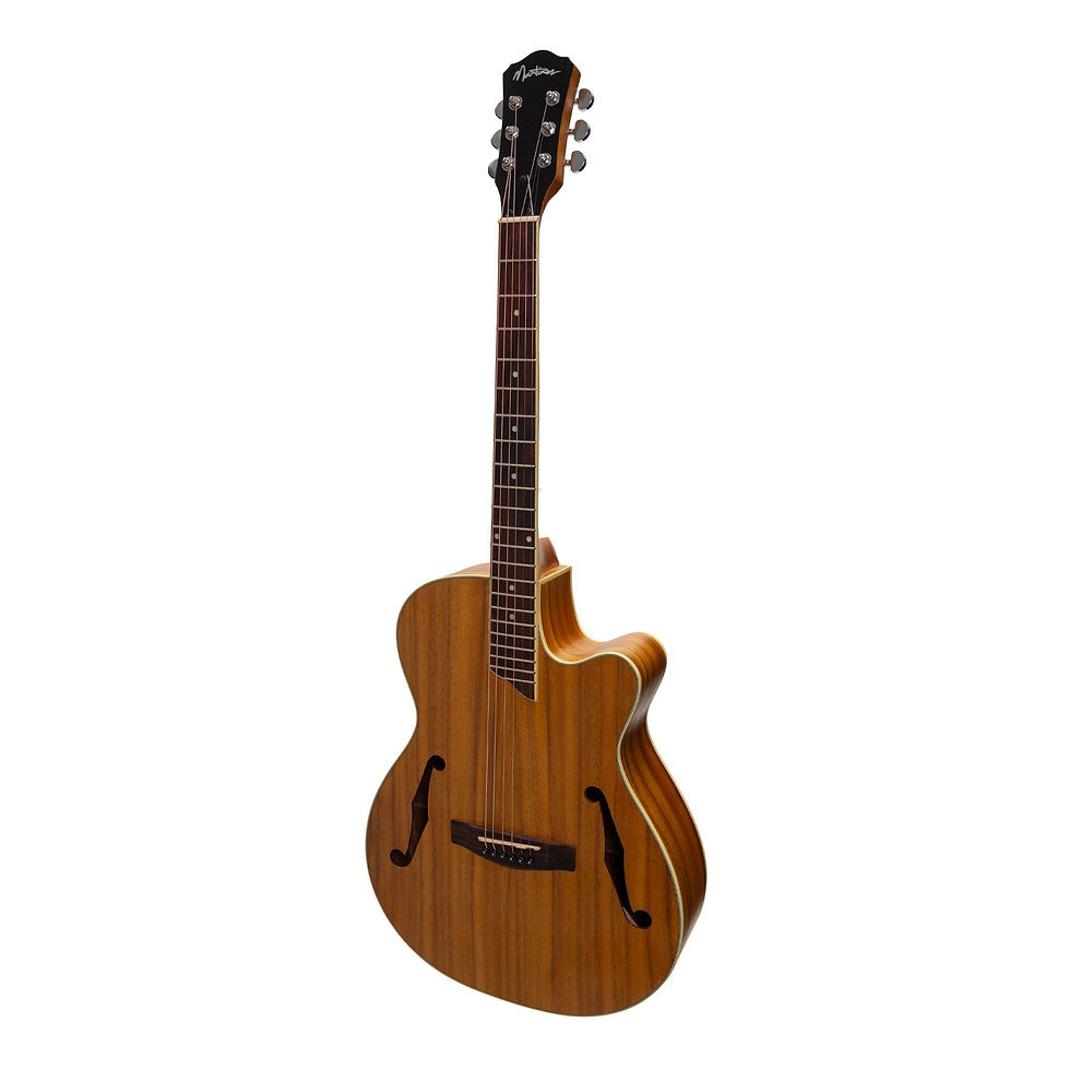 Thumbnail: Martinez Jazz Hybrid Acoustic Cutaway with Piezo Pickup (MJH-3CP)
