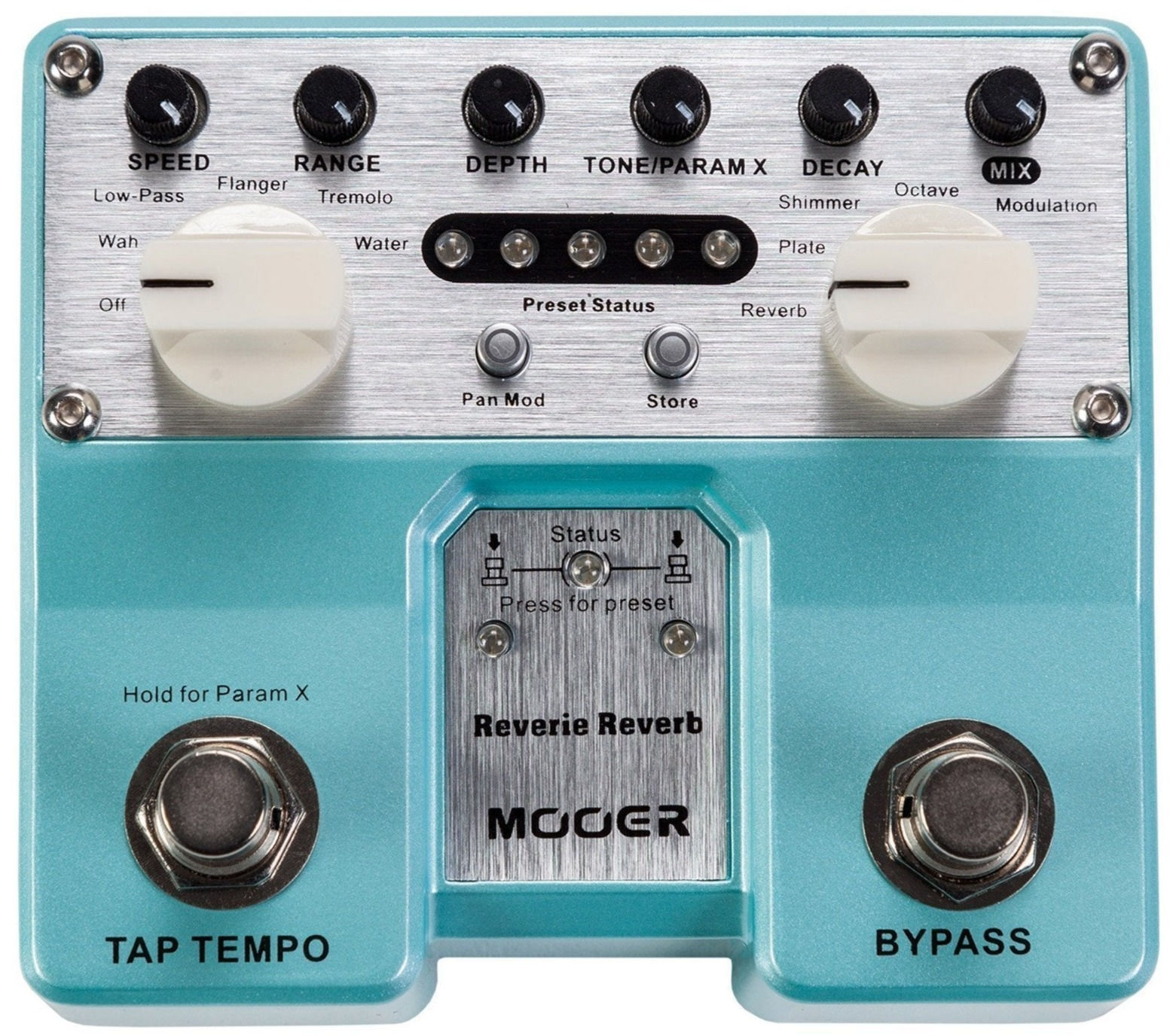 MOOER REVERIE REVERB DIGITAL DUAL GUITAR EFFECTS PEDAL