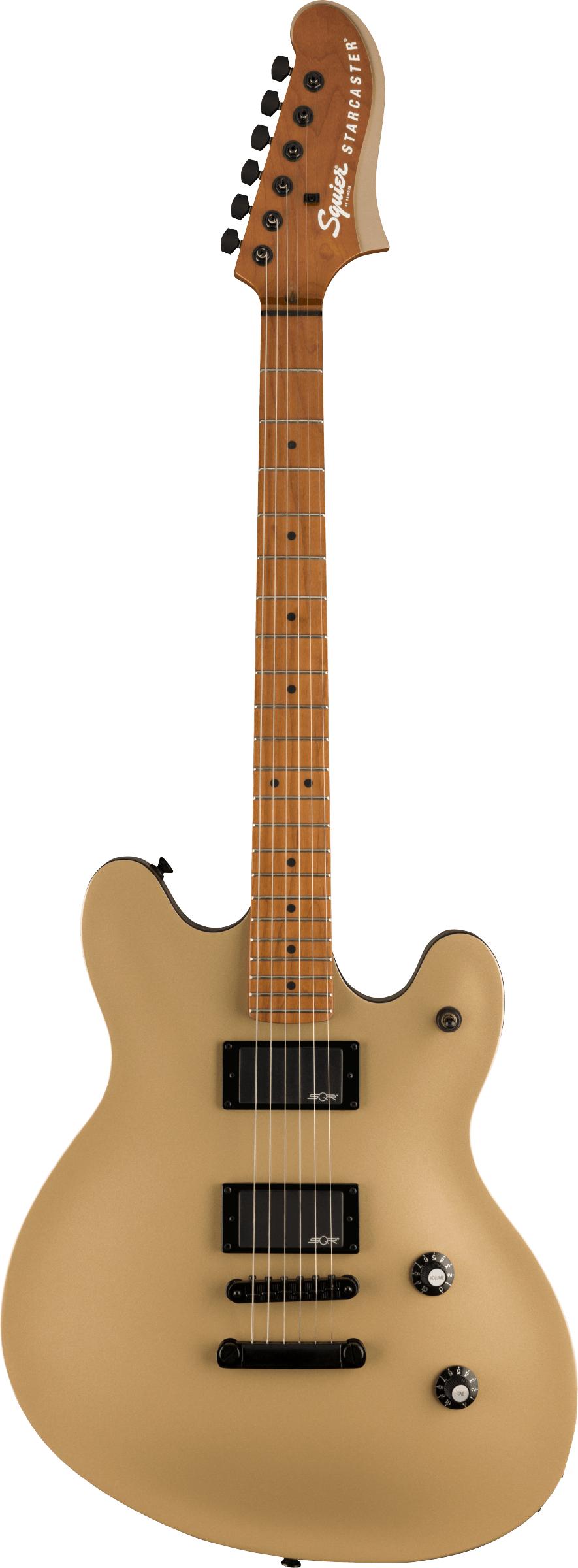 SQUIER CONTEMPORARY ACTIVE STARCASTER ELECTRIC GUITAR,  SHORELINE GOLD