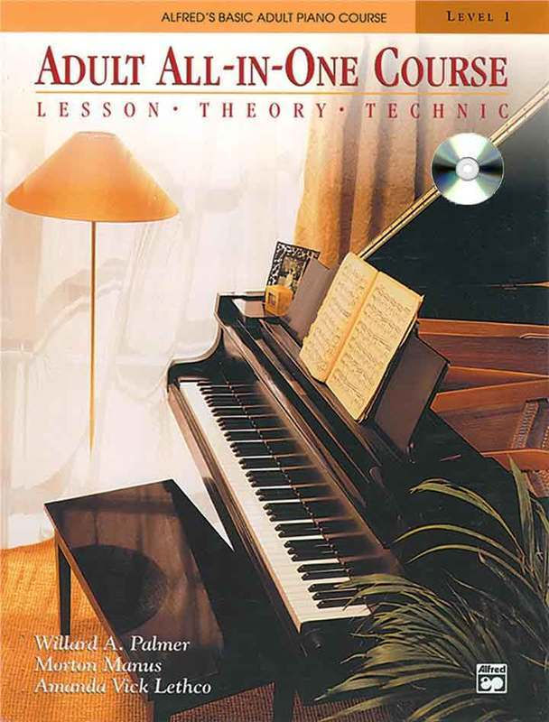 ALFRED'S BASIC ADULT ALL-IN-ONE PIANO COURSE BOOK 1 & CD