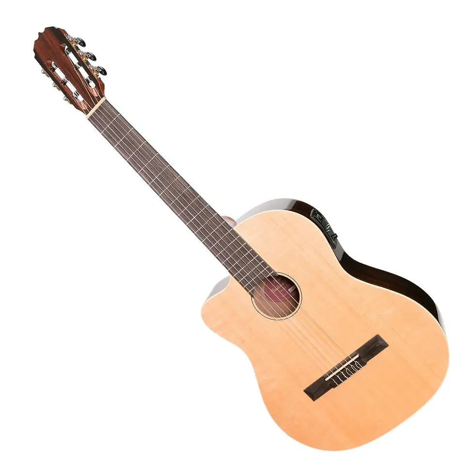 Thumbnail: MARTINEZ SOUTHERN STAR LEFT HANDED CLASSICAL GUITAR W/ CUTAWAY & PICKUP - SPRUCE