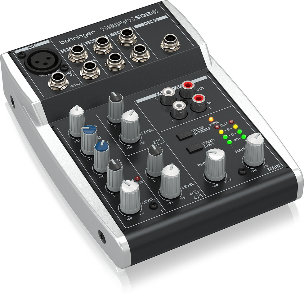 Thumbnail: BEHRINGER XENYX 502S 5 CHANNEL MIXER WITH USB