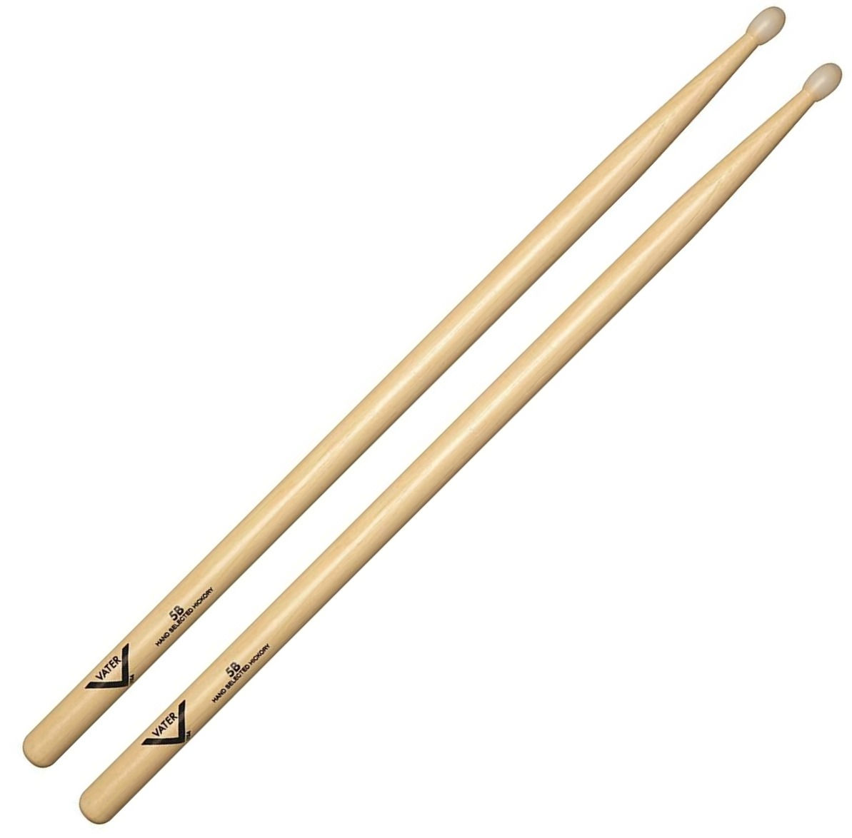 VATER VH2BW 2B WOOD TIP AMERICAN HICKORY DRUMSTICKS
