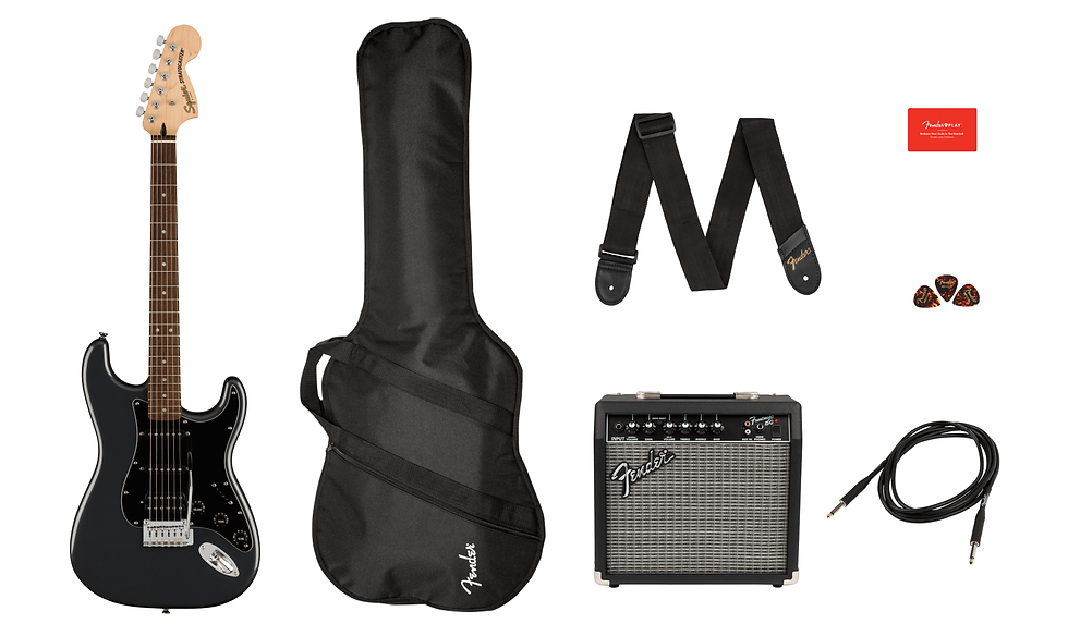 Thumbnail: SQUIER AFFINITY SERIES STRATOCASTER HSS ELECTRIC GUITAR PACK - CHARCOAL FROST