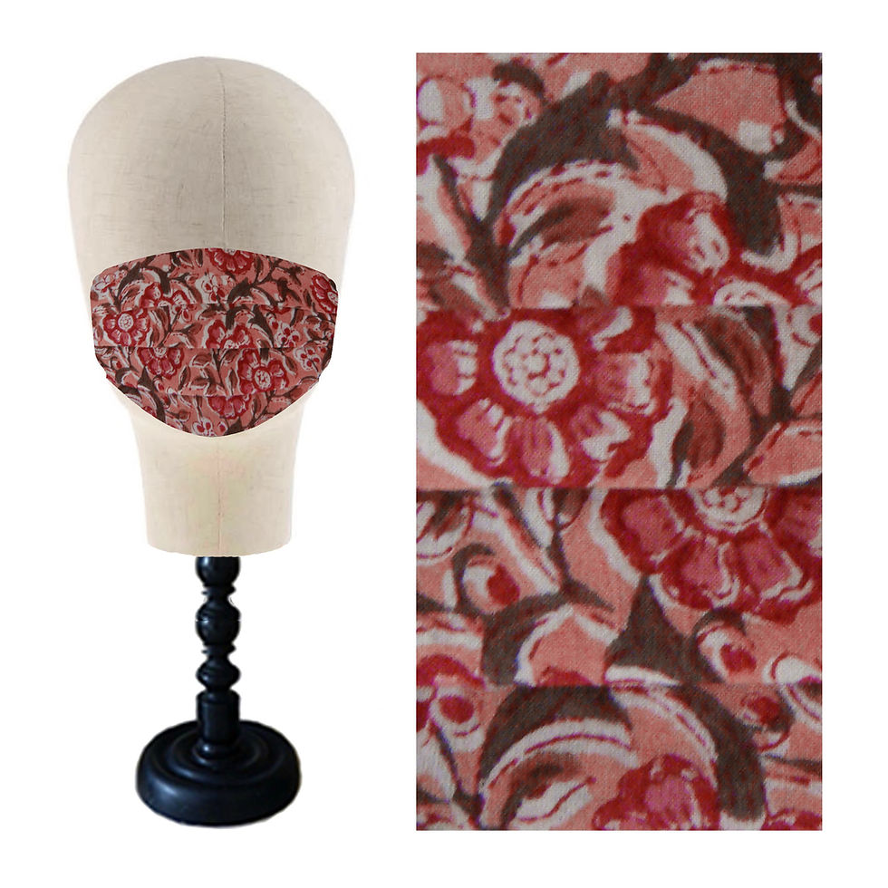 Masque de protection textile "Indienne"