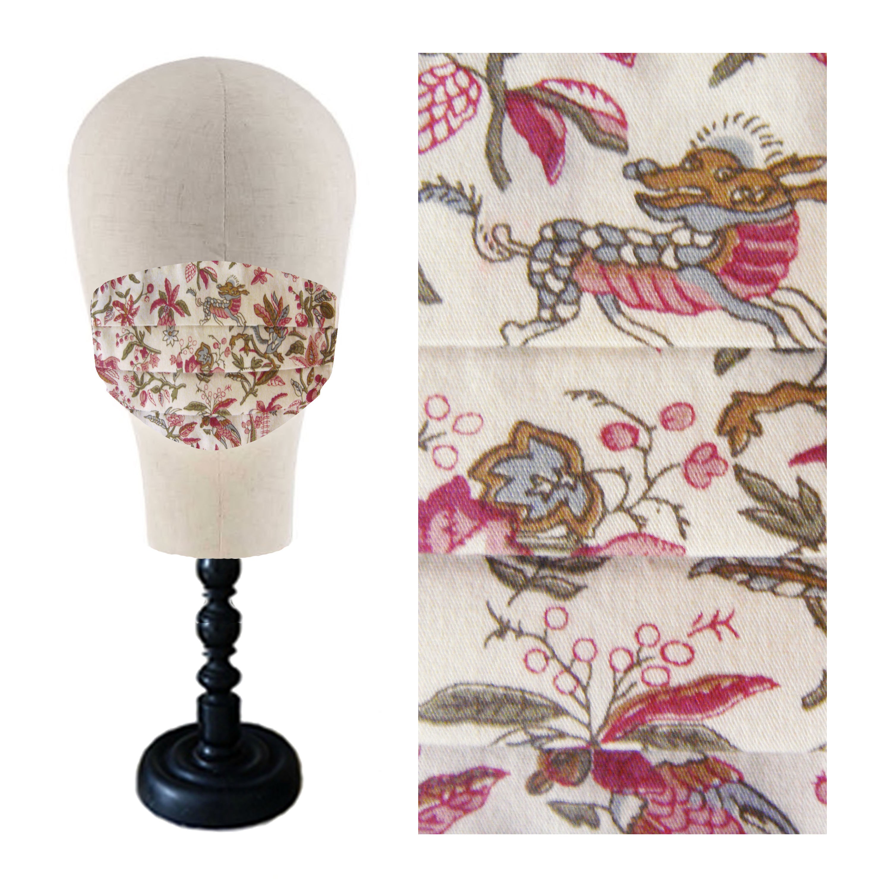 Textile protection mask "Coquesigrue"