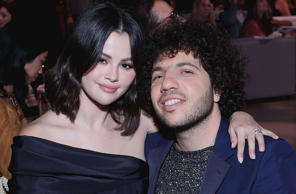 Selena Gomez (left) and Benny Blanco in 2024. Credit : Amy Sussman/Getty